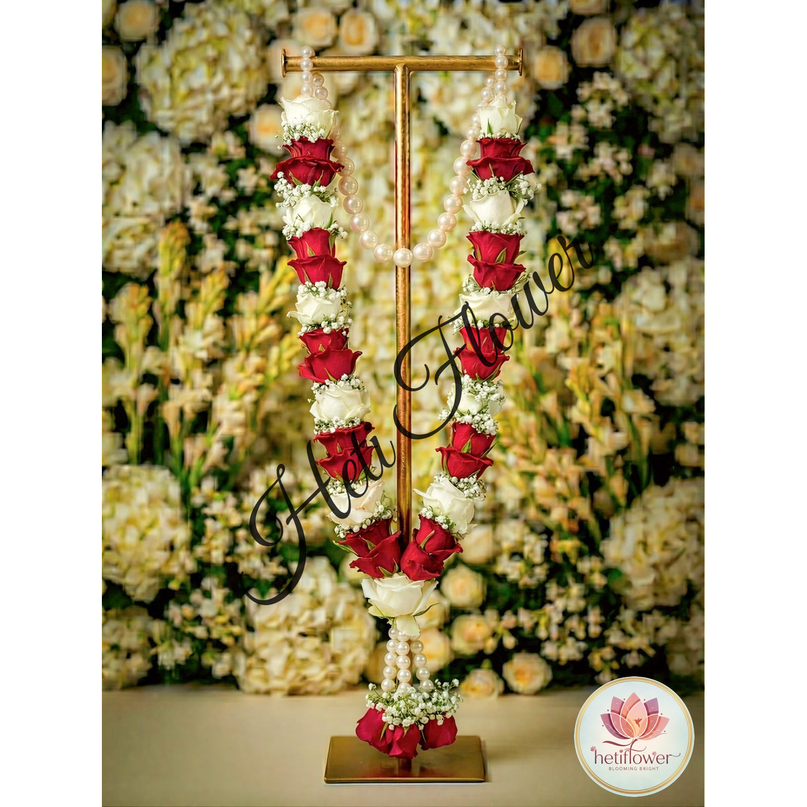 Gypsy, Red & White Rose Varmala