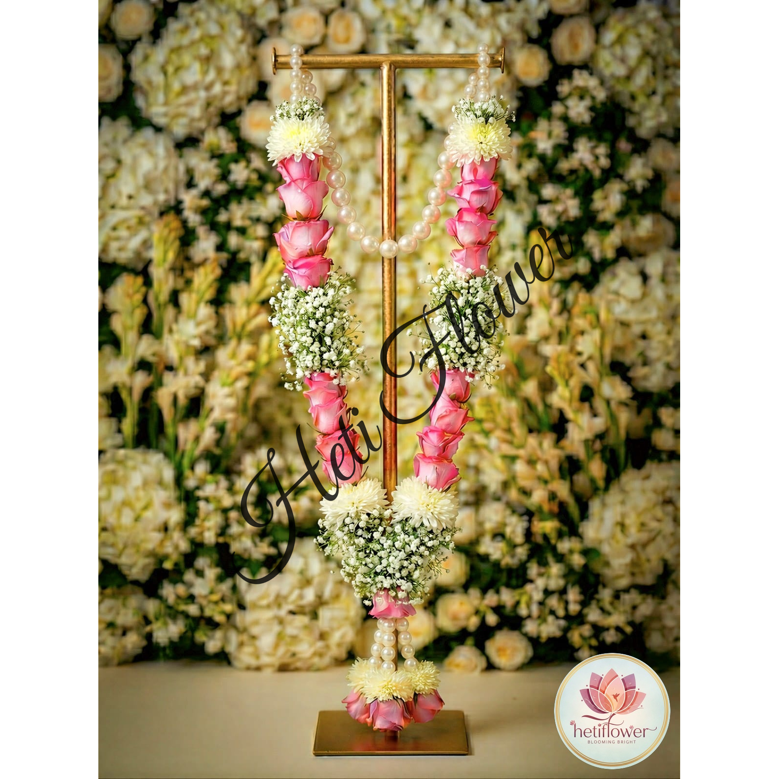 Pink rose & Gypsy Varmala