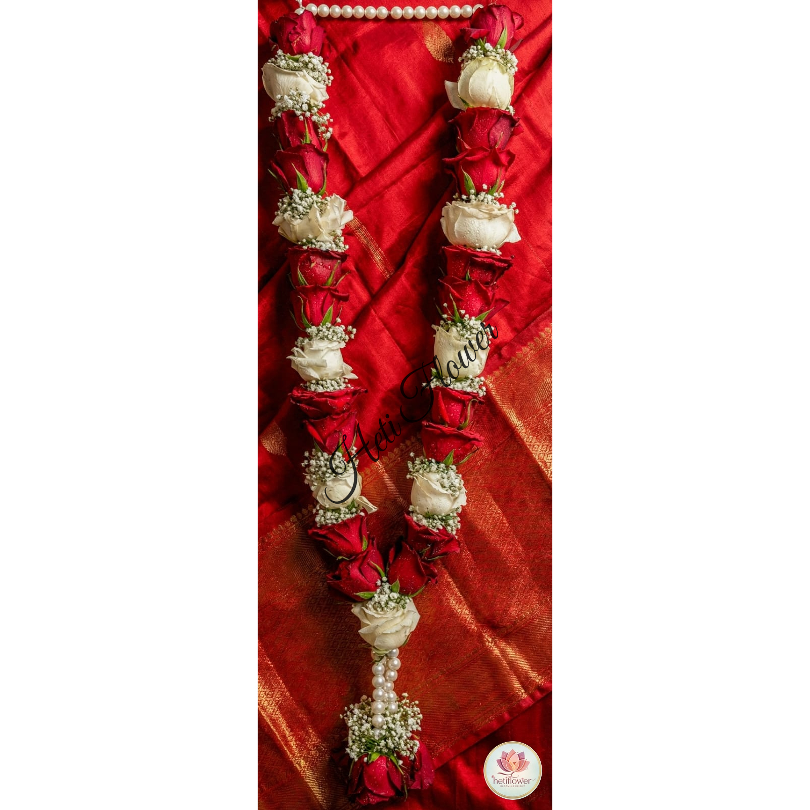 Gypsy, Red & White Rose Varmala